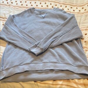 Aerie Light Blue Crew Neck Sweater